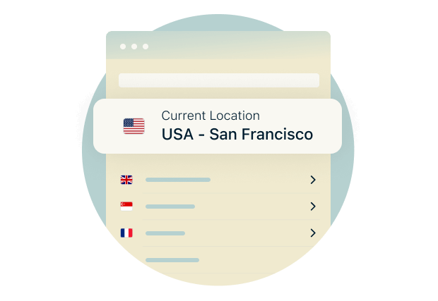 Globe showing United States