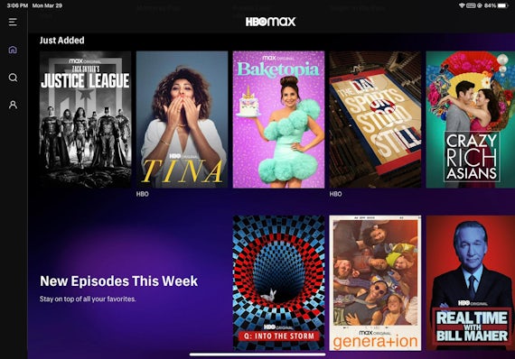 Фильмы и ТВ-шоу на HBO Max