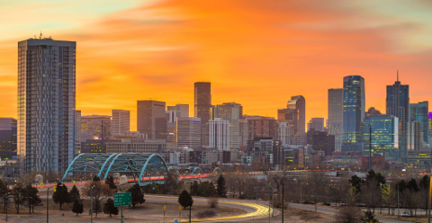 Silhuetten i Denver.