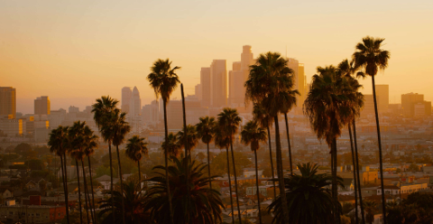 Los Angeles' silhuett.