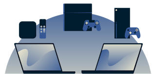 Bruke en datamaskin som en virtuell ruter til å dele en VPN-tilkobling med en Apple TV, PlayStation og Xbox.
