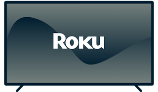 Roku logo op een TV.