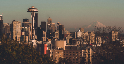 Seattles silhuett.