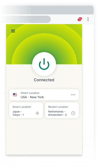 השתמשו בתוסף הדפדפן ExpressVPN לממשק משתמש גראפי.