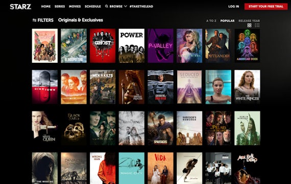 Stream Starz shows Outlander, Power, P-Valley, Black Sails en meer met een VPN