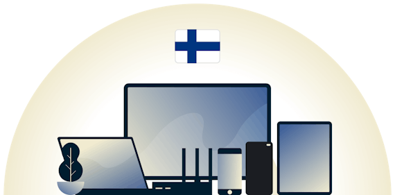 Finland VPN protecting a variety of devices.